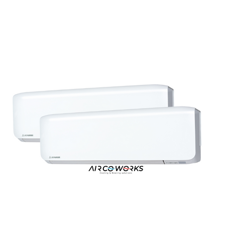Mitsubishi Duosplit SCM71ZS-W Wandunit 2x SRK35ZS-W