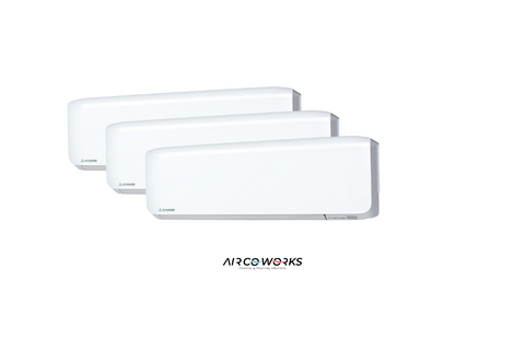 Mitsubishi Multisplit SCM100ZS-W Wandunit 3x SRK35ZS-W