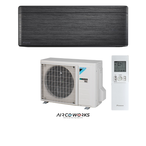 Daikin Stylish wandmodel FTXA20BT + RXA20A 2,0kW Zwarthout
